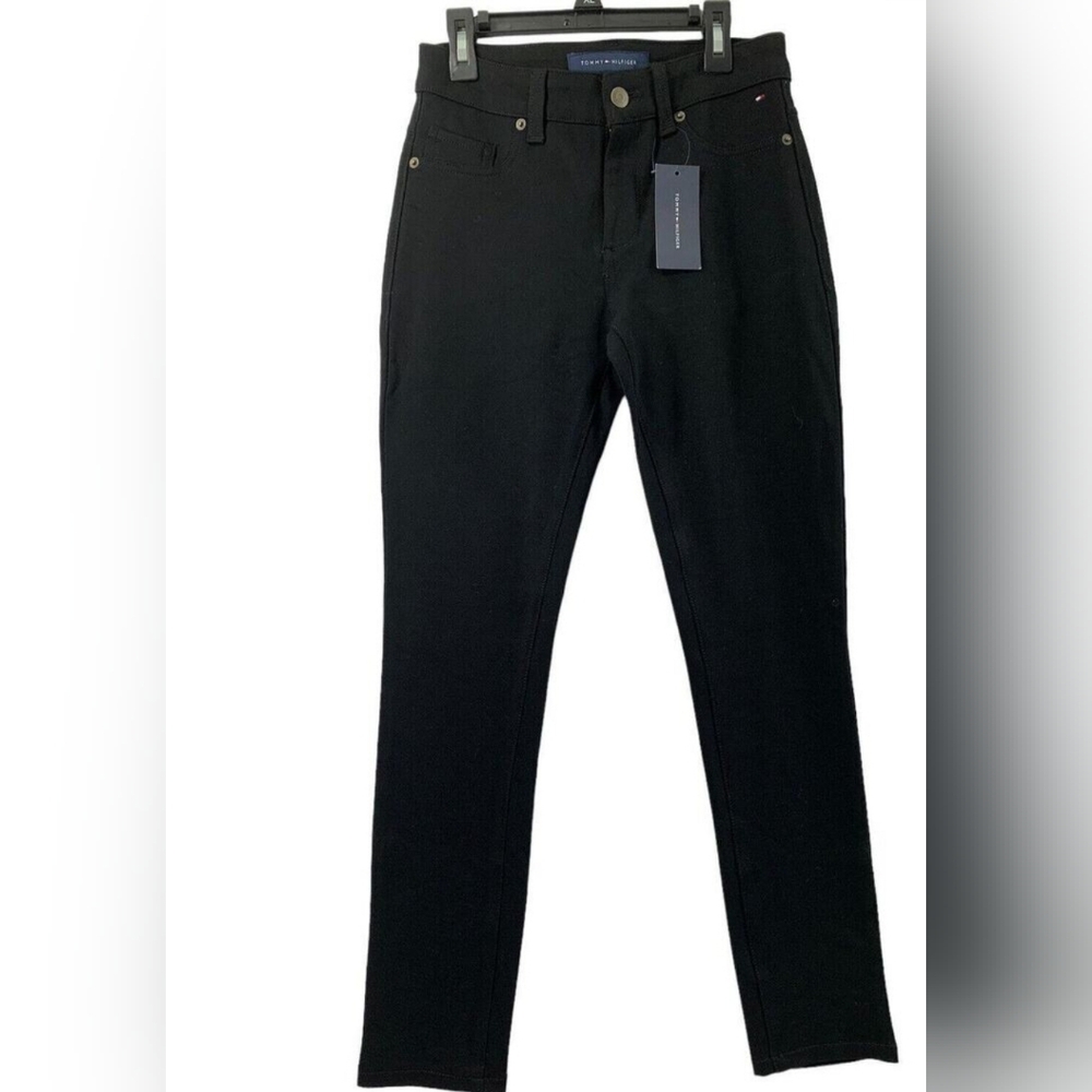 Tommy Hilfiger Black Straight Leg Pants